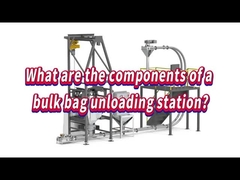 What are the components of a bulk bag unloading station