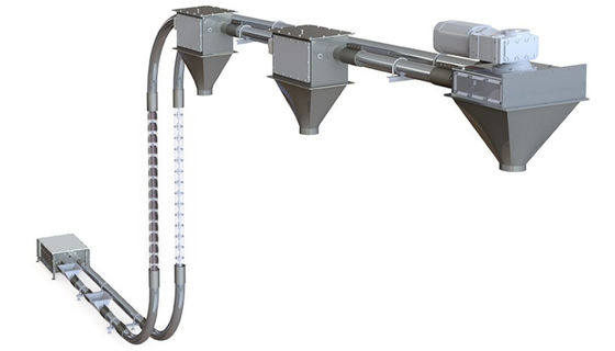 acheter Convoyeur tubulaire en acier personnalisable Convoyeur en chaîne tubulaire horizontale / inclinée online manufacture