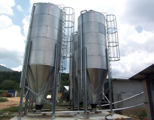 acheter 1T-5000T Silo de stockage des aliments pour animaux hauteur 27m Silo à fond plat pour l'alimentation animale online manufacture