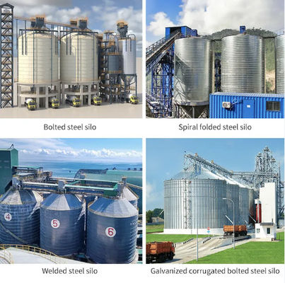 خرید هپر پایین گالوانیزه غلات سیلو مواد غذایی حیوانات ذخیره سازی سیلو سفارشی online manufacture