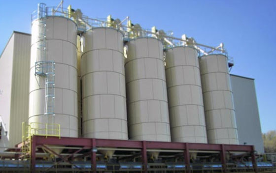 30 mètres de stockage alimentaire Silos coniques de grain galvanisé Silo manutention de matériaux